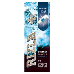 RIZLA Polar Blast 60 Extra Slim Crushball Filter Tips