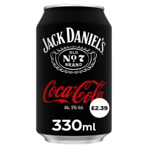 Jack Daniels Whiskey Mixed With Coca Cola 330ML