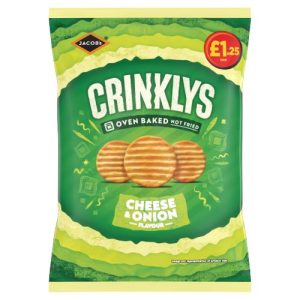 Jacobs Crinklys Cheese & Onion 90G