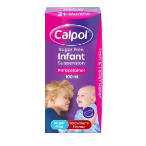 Calpol Sugar Free Infant Paracetamol Syrup Strawberry Flavour
