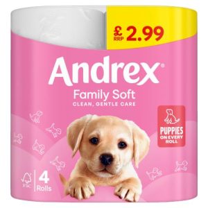 Andrex family soft rolls 4pk