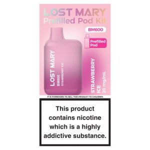 Lost Mary 600 Puff Pre Filled Vape Strawberry Ice