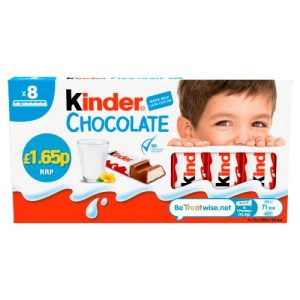 Kinder Chocolate 8 Pack 100g